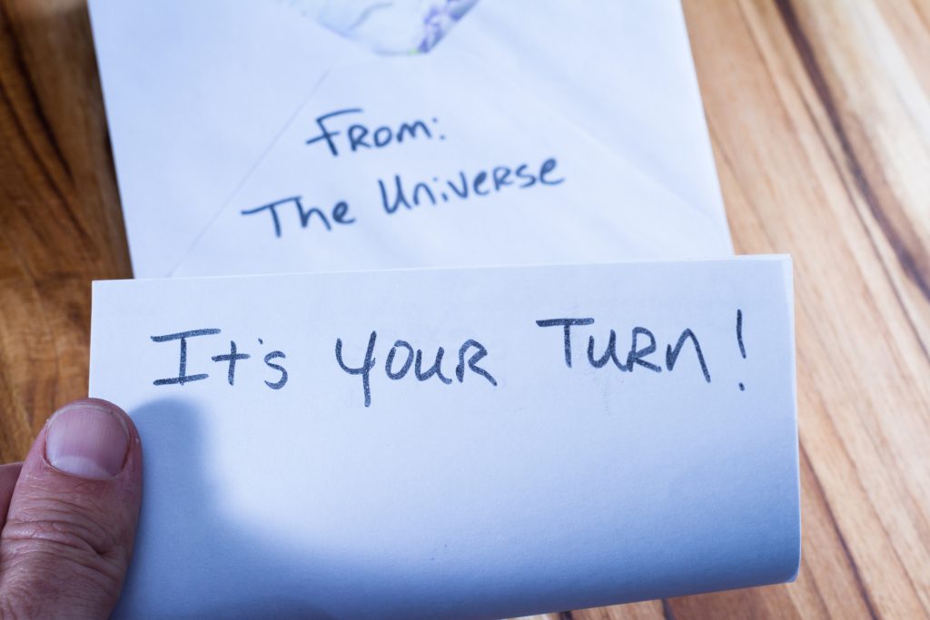 letter from the universe ; now it's your turn !